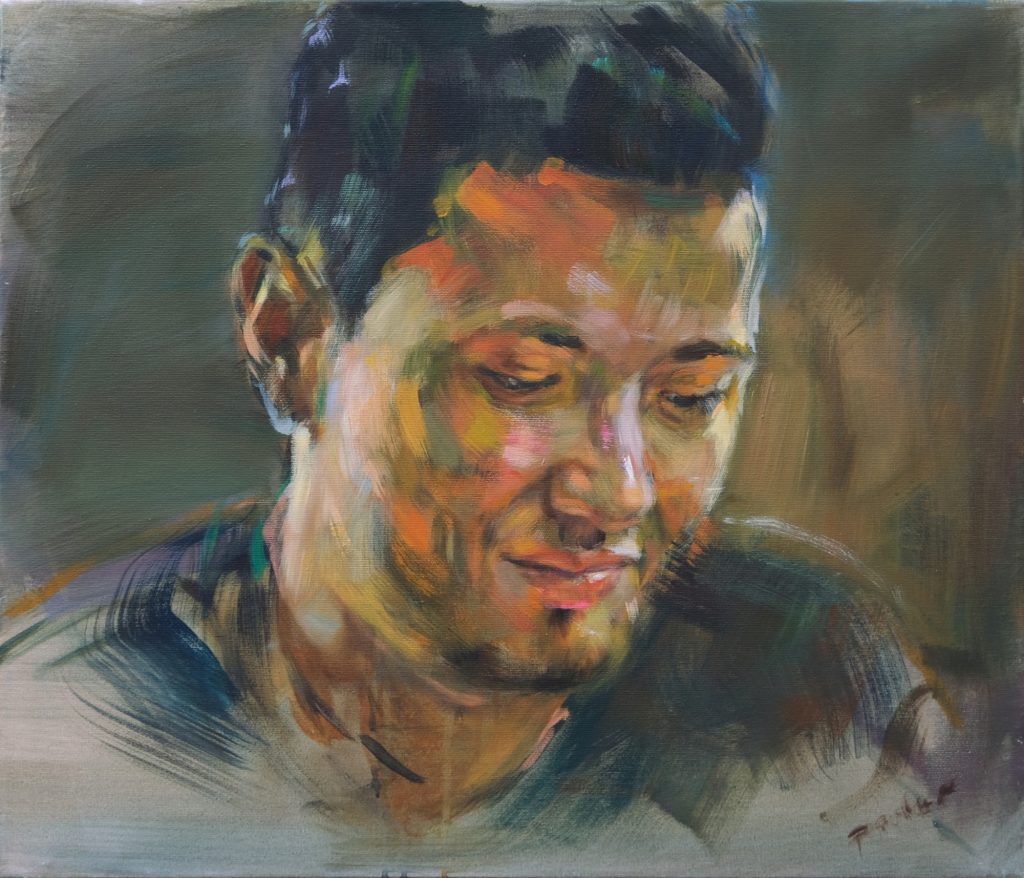 Leon 2023, Acryl/Lwd, 60x70cm